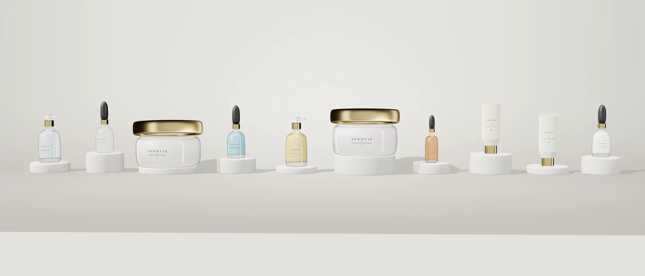 The Seonvie range lined up together
